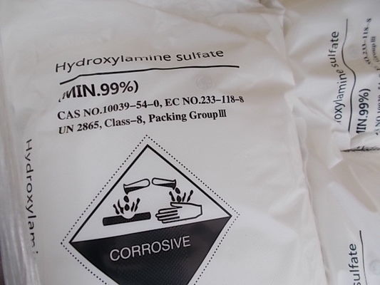 Toz Hidroksilamin Sülfat, ISO9001 CAS 10039-54-0 Kimyasal Ara Madde